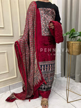 Velvet Touch Ajrakh Suit - Pehnava Lawns