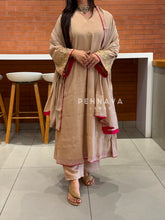 Handworked Three Piece Suit Set-Nude Pink(25-30 Days For Dispatching)