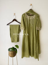 Embroidered Imported Three Piece Ensemble-13418