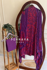 Floral Embroidered Unstitched Suit-6187
