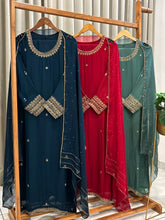 Premium Handworked Soft Organza Suit