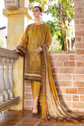 Beautiful yellow printed casual suit 101