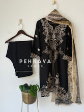 Rayon Embroidered Three Piece Suit-3639