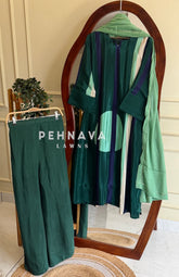 Striped Crepe Suit Set