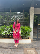 Fully Embroidered cotton suit-3537