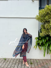 Cotton embroidered dupatta suit-3539