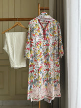 Cotton Suit with lace detailings -0104