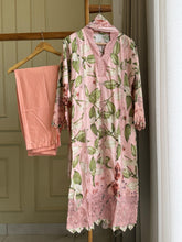 Cotton Suit with lace detailings -0102