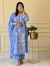 Pure Cotton Embroidered 3 Piece suit