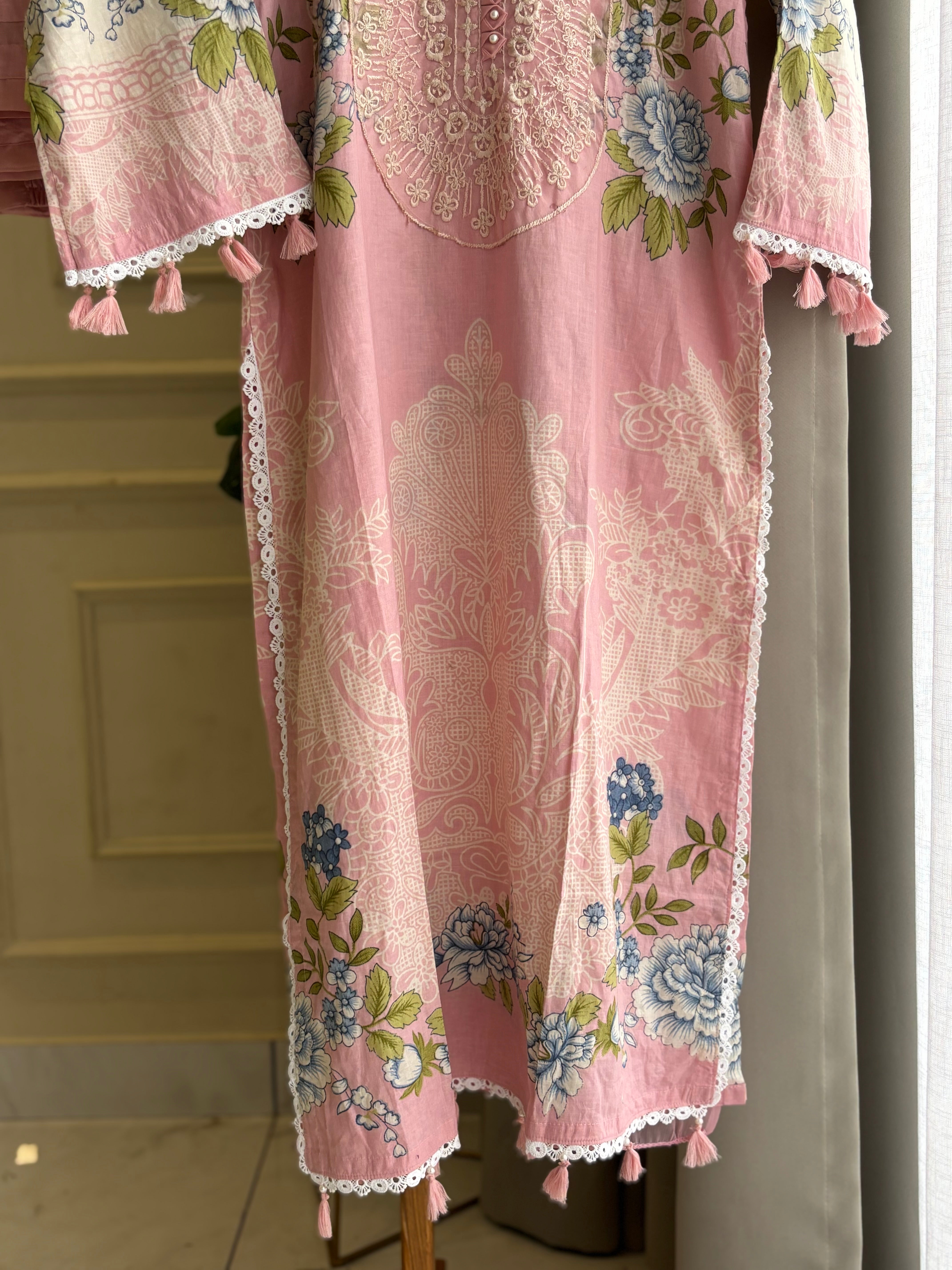 Floral Printed Pak-Suit-001