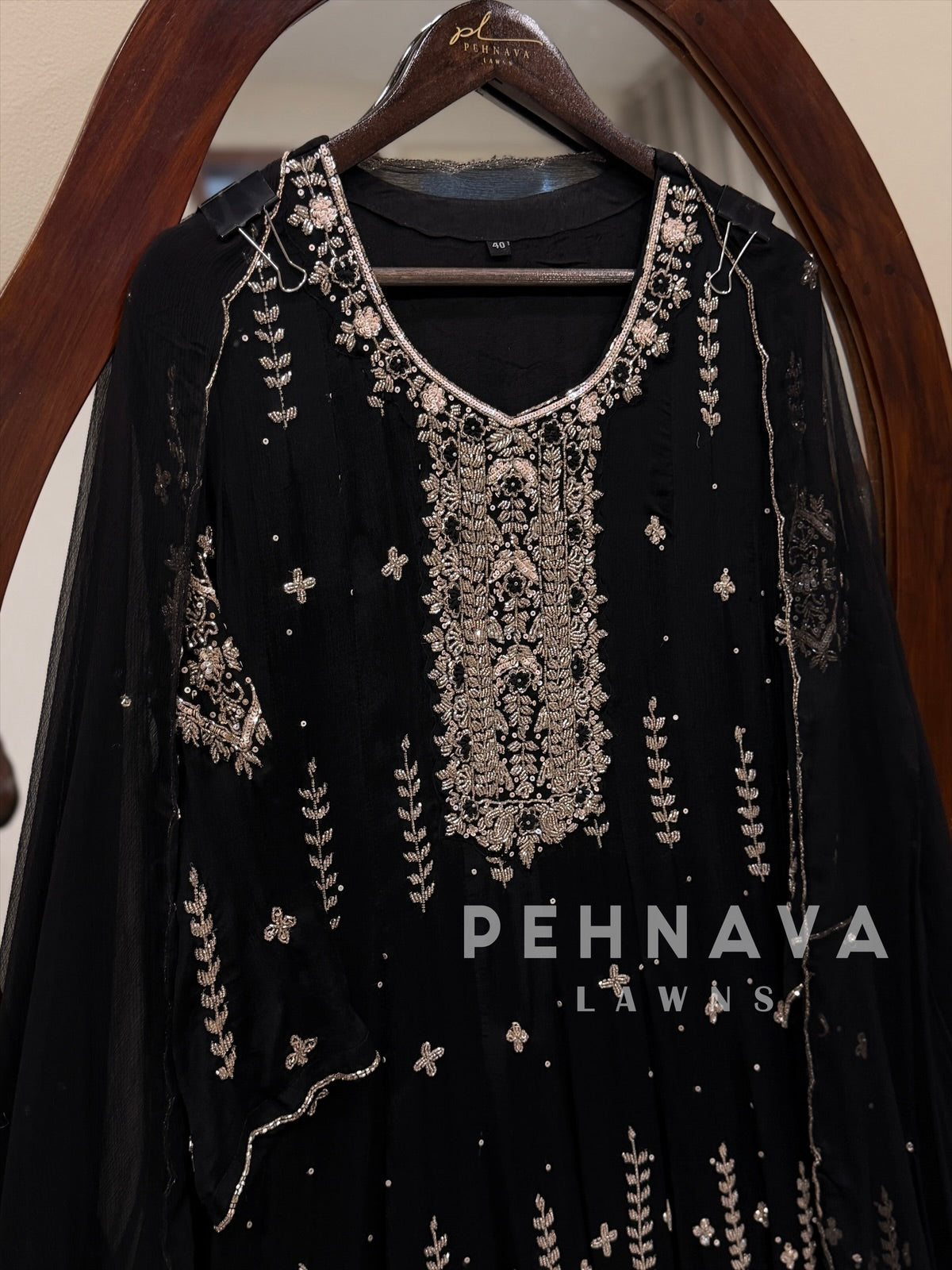 Heavy Handworked Anarkali Attire