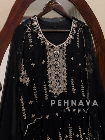 Heavy Handworked Anarkali Attire