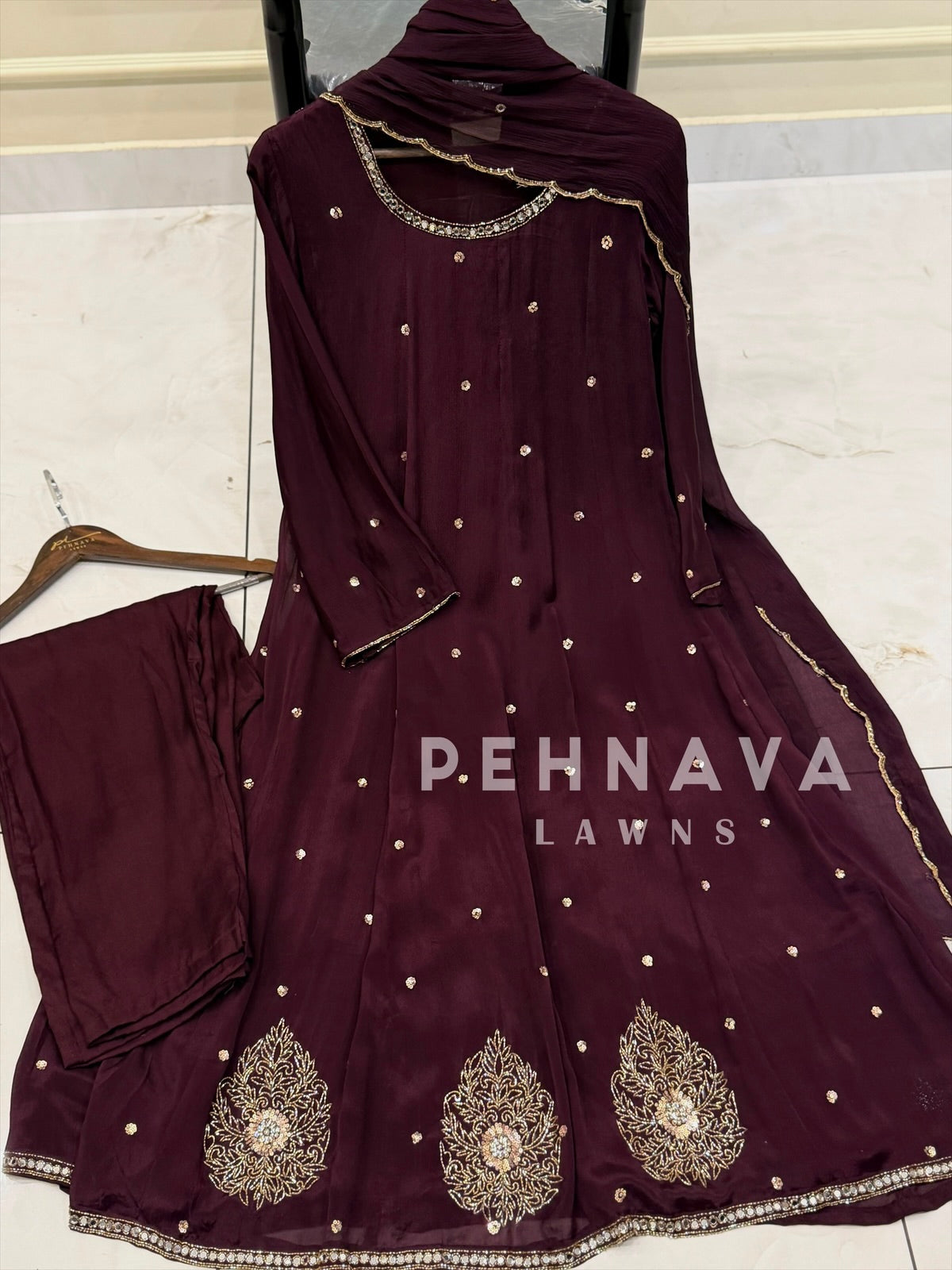 Premium Work Anarkali Set