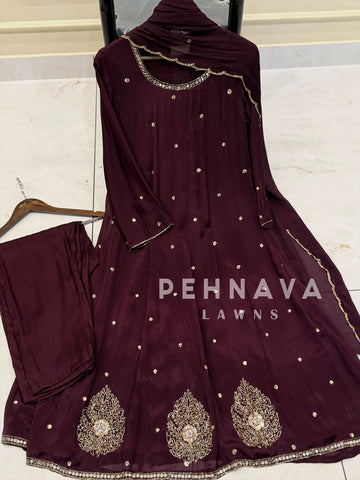 Premium Work Anarkali Set