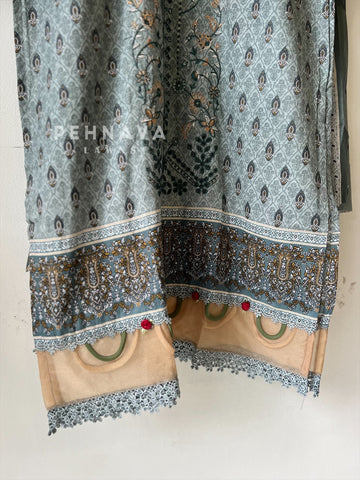 Embroidered Casual Ready To Wear Suit-21005-6