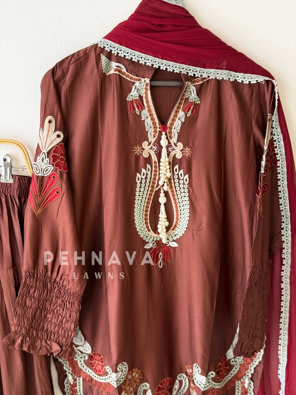 Floral Embroidered Farshi Salwar