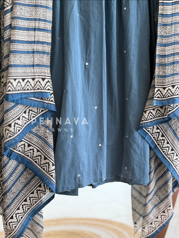 Ethnic Mirror Work Suit Set