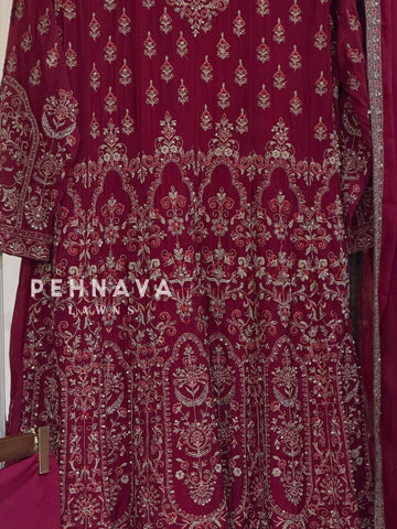 Heavy Embroidered Anarkali Attire