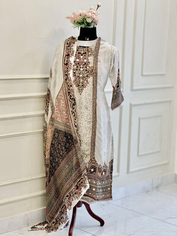 Crepe Hand detailed suit -with color options 160