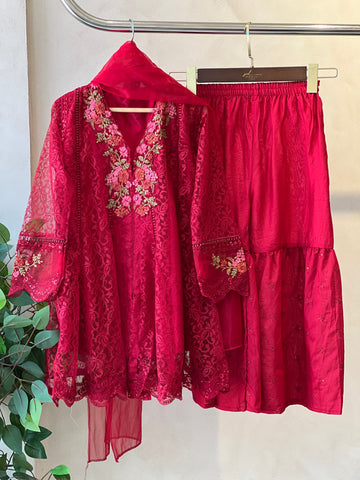 Kids party wear -ready to wear MKS-EA25-45 - Pehnava Lawns