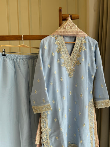 Chinnon Party wear suit with lace detailings