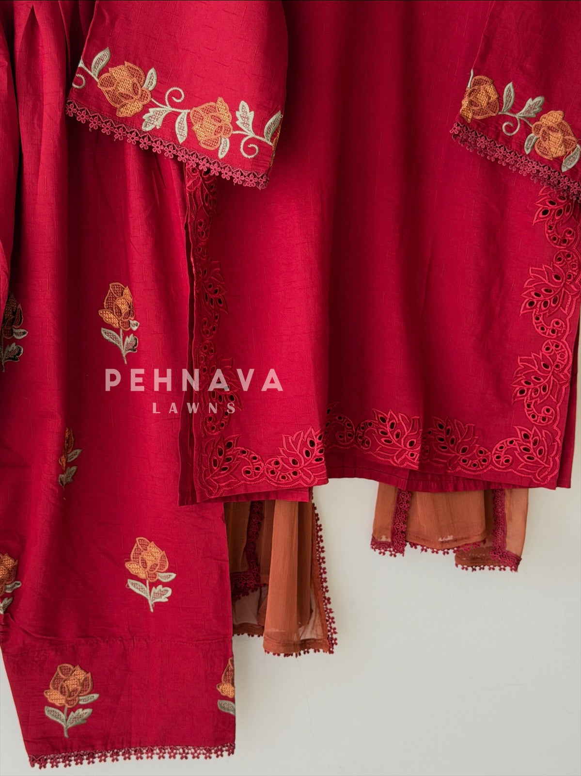 Floral Embroidered Farshi Salwar-LRC311