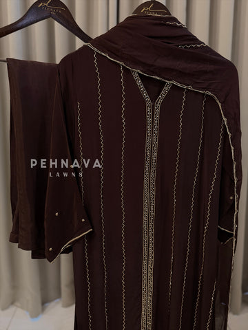 Premium Crepe Zigzag Ensemble - Pehnava Lawns