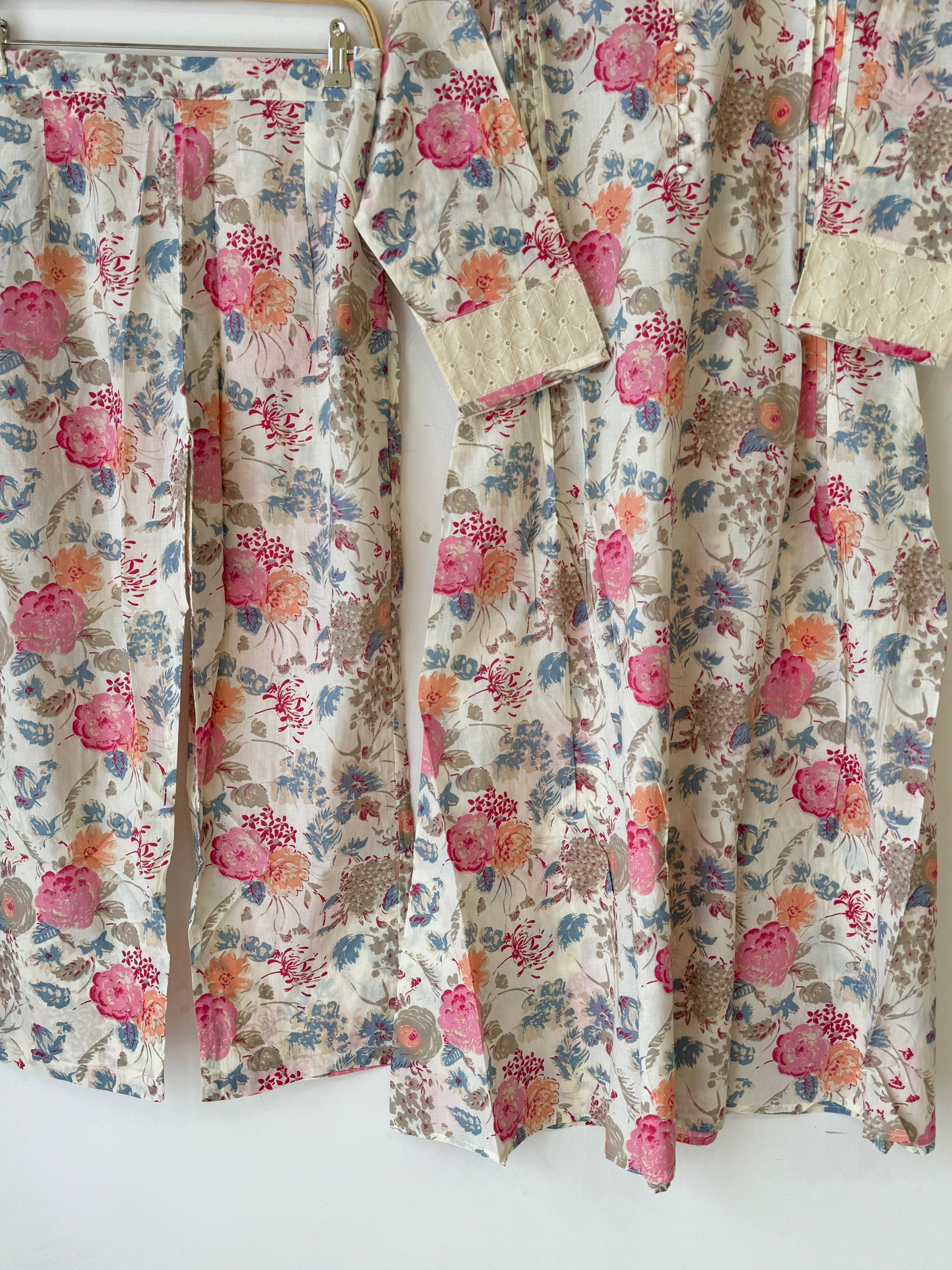 Pure cotton 2 peice co-od suit 9016
