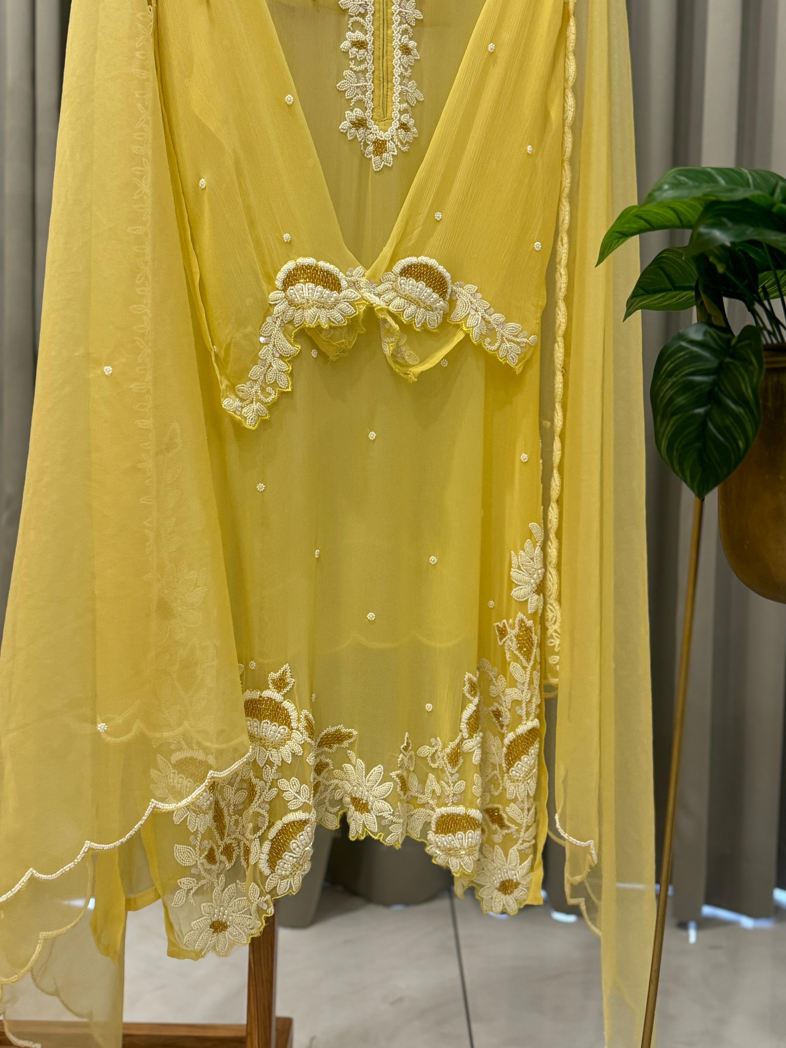 Premium Handworked Semi-Stitched Pakistani Suit - Pehnava Lawns