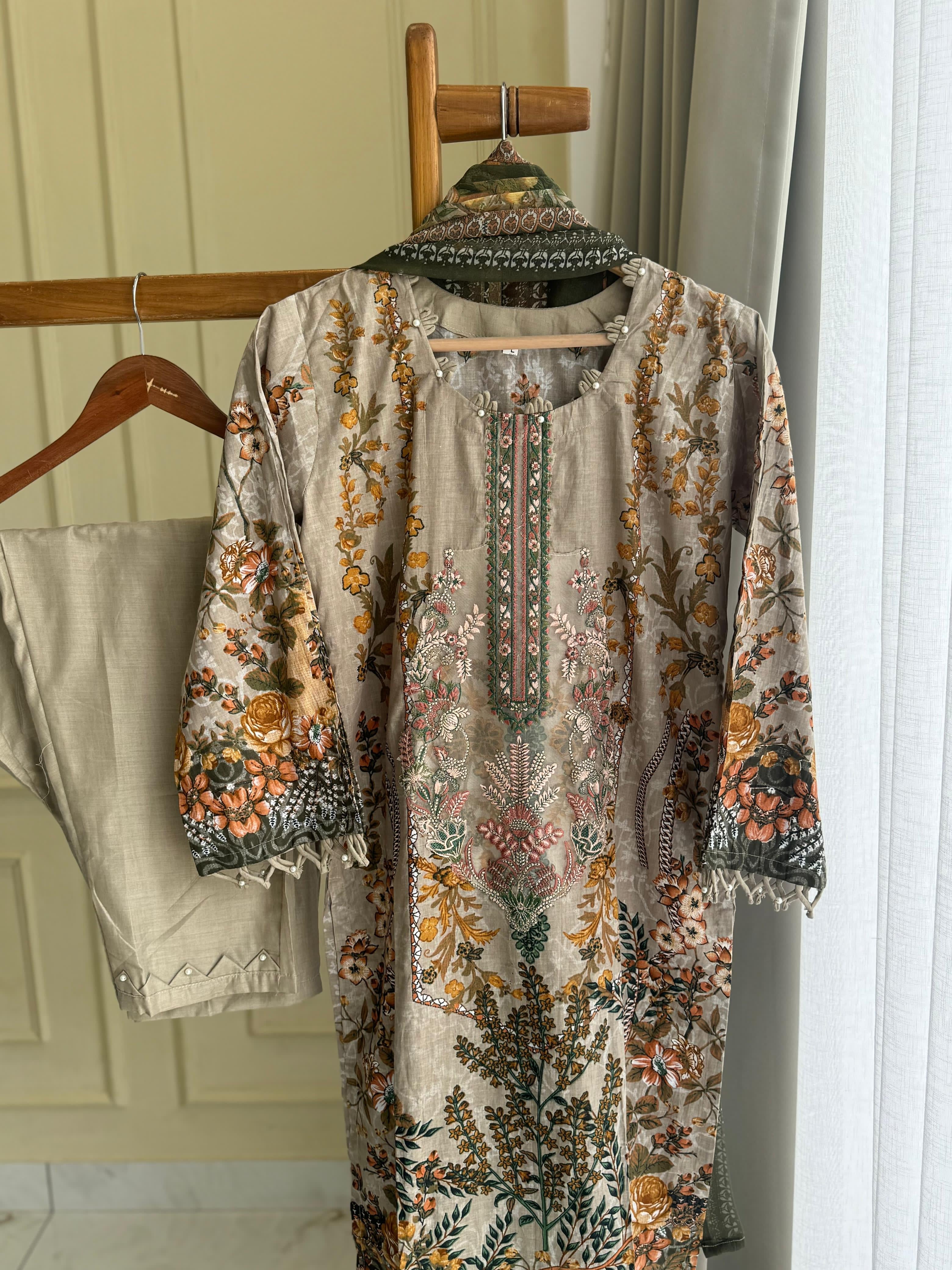 Casual Fit Cotton Suit-7