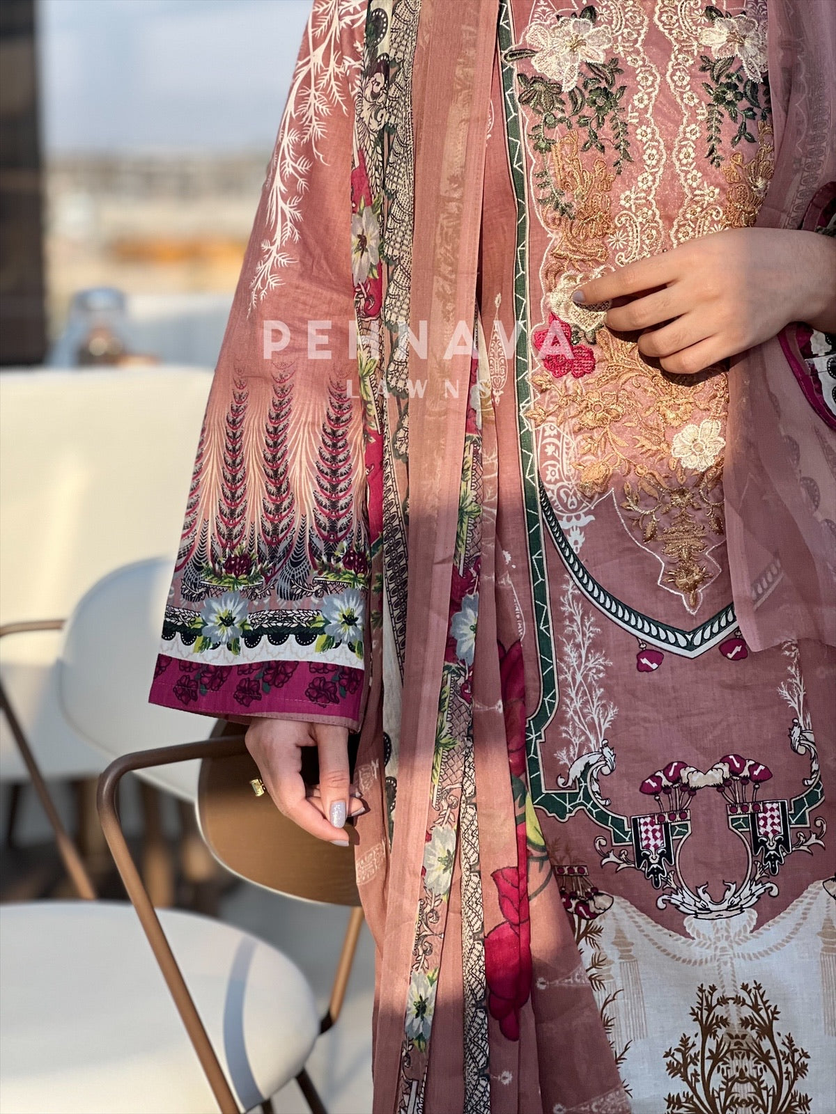 Signature Embroidered Lawn Suit-1101