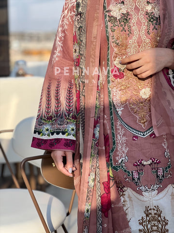 Signature Embroidered Lawn Suit-1101