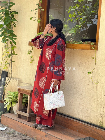 Daily Wear Cotton Printed Suit Set-B261