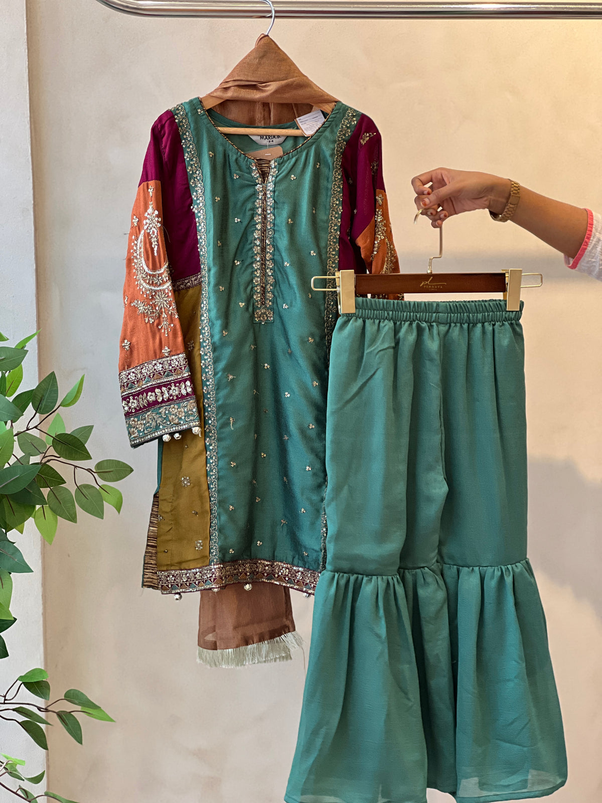 Kids party wear -ready to wear MKS-W23-34 - Pehnava Lawns