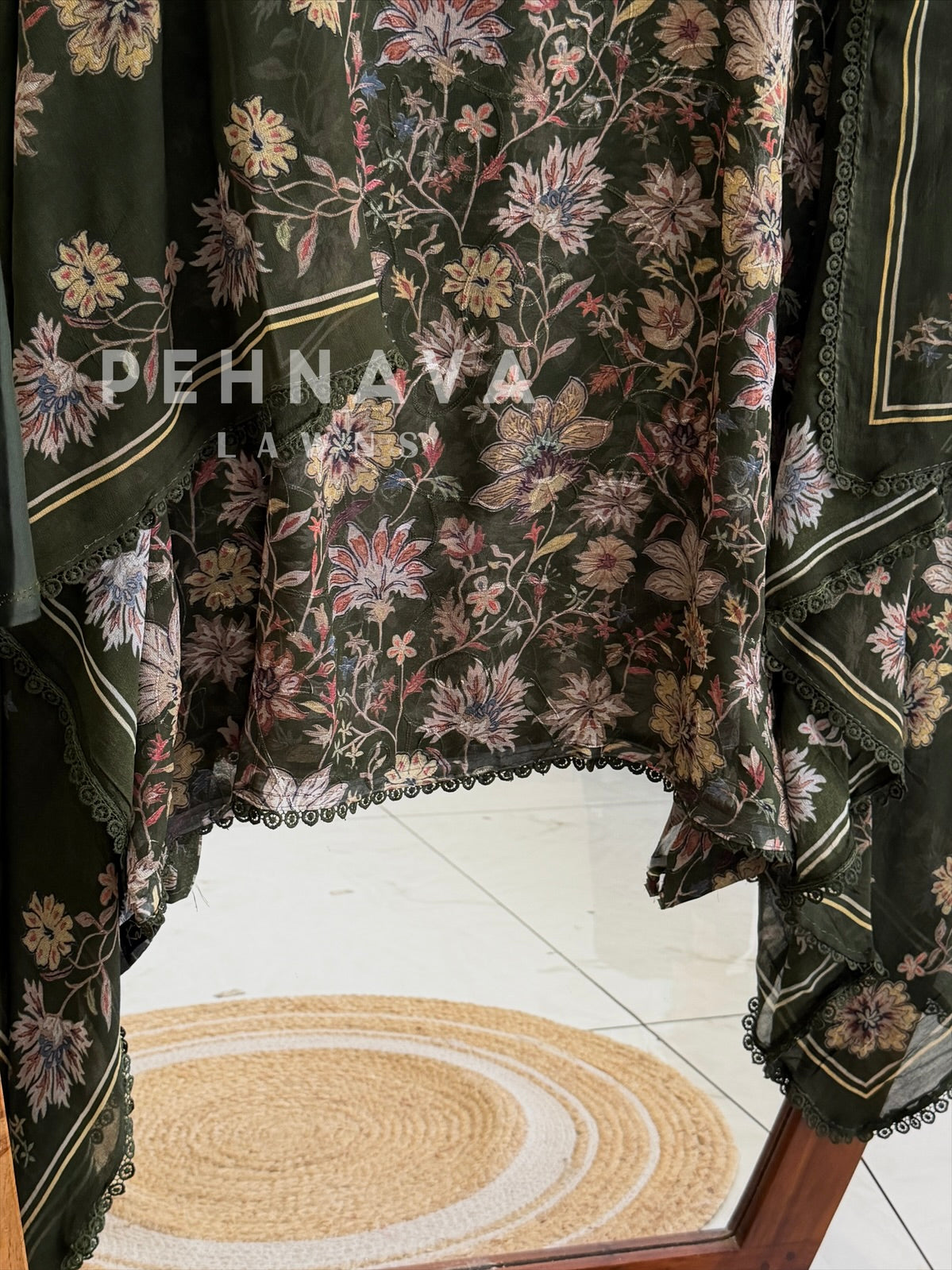 Floral Embroidered Unstitched Suit 4509