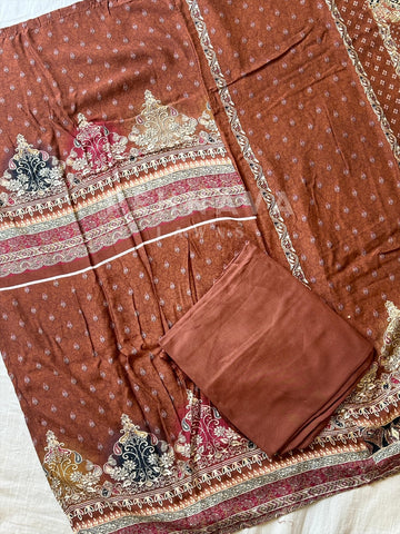Muslin Unstitched Suit-KT-324 A - Pehnava Lawns