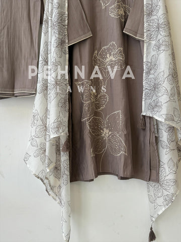 Premium Muslin Embroidered Suit