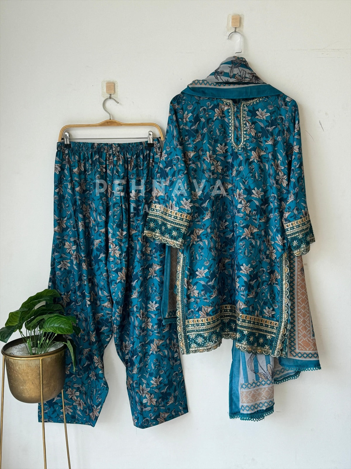 Floral Lawn Suit
