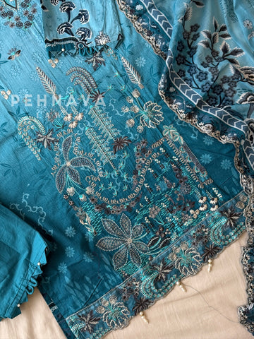 Printed Embroidered Ready to Wear Suit-2101 - Pehnava Lawns