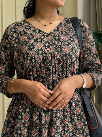 Ajrak Printed Two Piece Co-ord Set-1