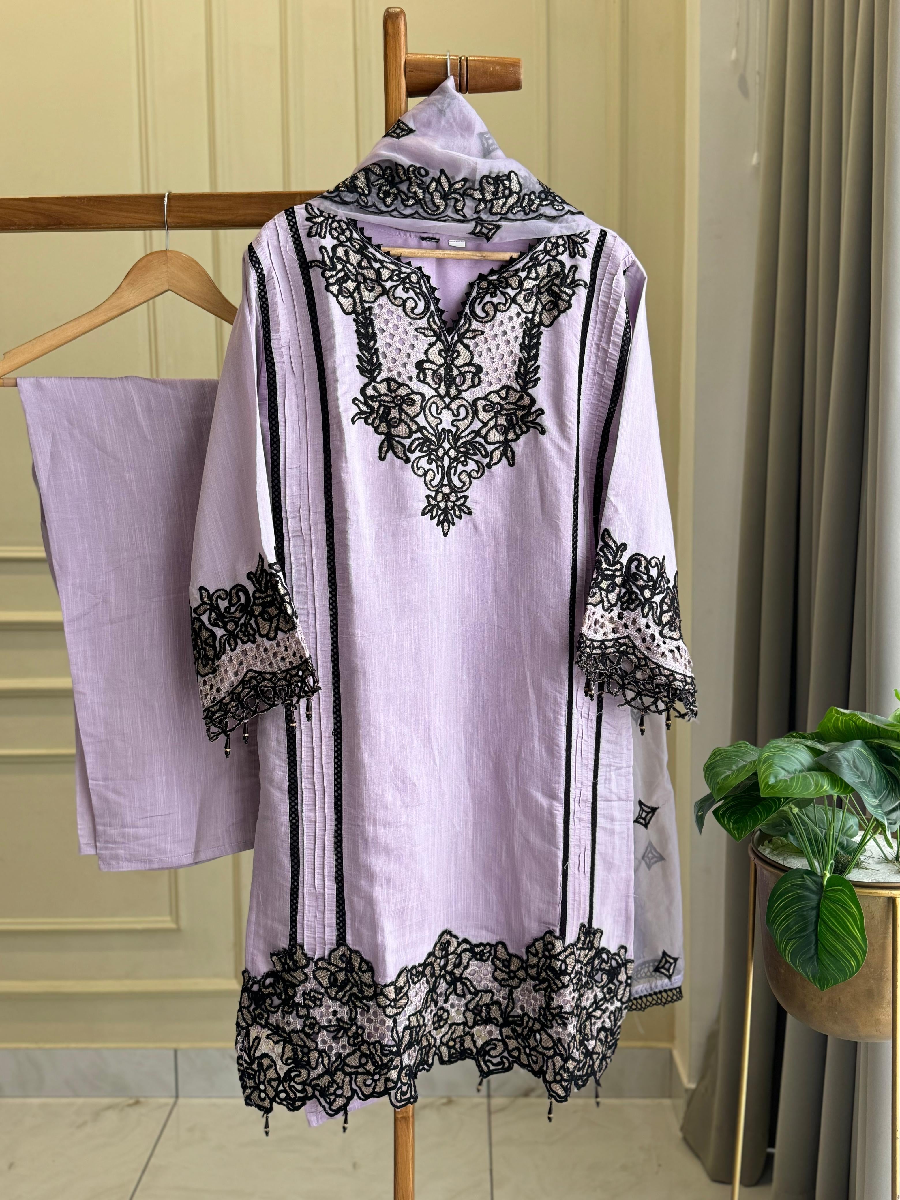 Lace Trimmed Tunic Salwar