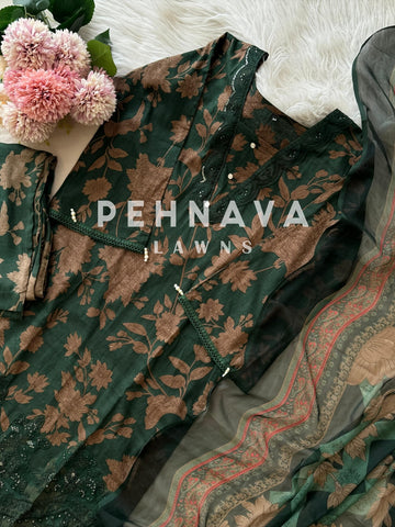 Formal Cotton Suit Featuring Embroidered patches-2862/1085