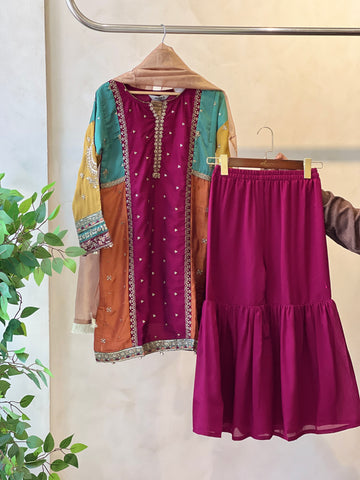 Kids party wear -ready to wear MKS-W23-34 - Pehnava Lawns