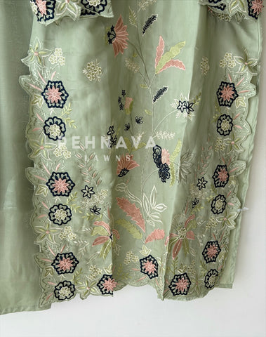 Floral Embroidered Three Piece Set LRC 373