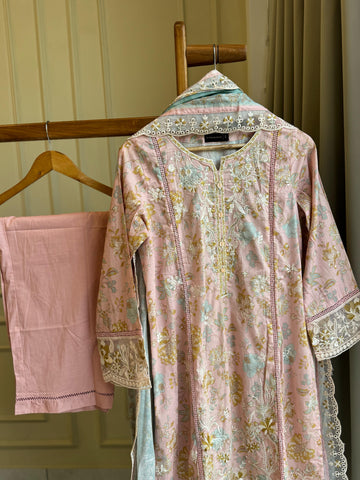 Signature Lawn Suit Featuring Cutwork-3