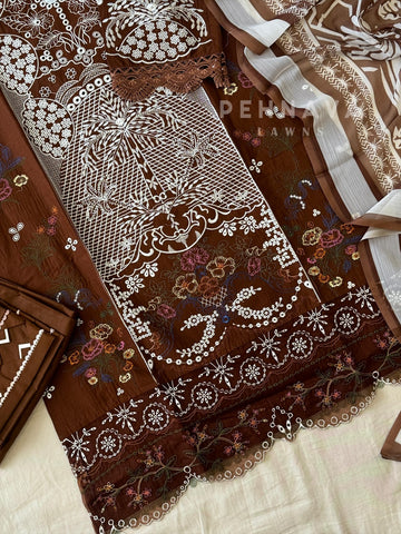 Floral Embroidered Suit Set-1665