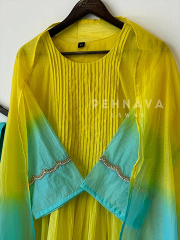 Multishade Chanderi Suit