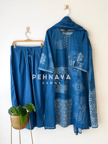 Cotton Printed Three Piece Set-1103 - Pehnava Lawns
