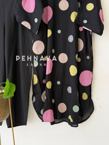 Polka Dot Appliqué Three Piece Set