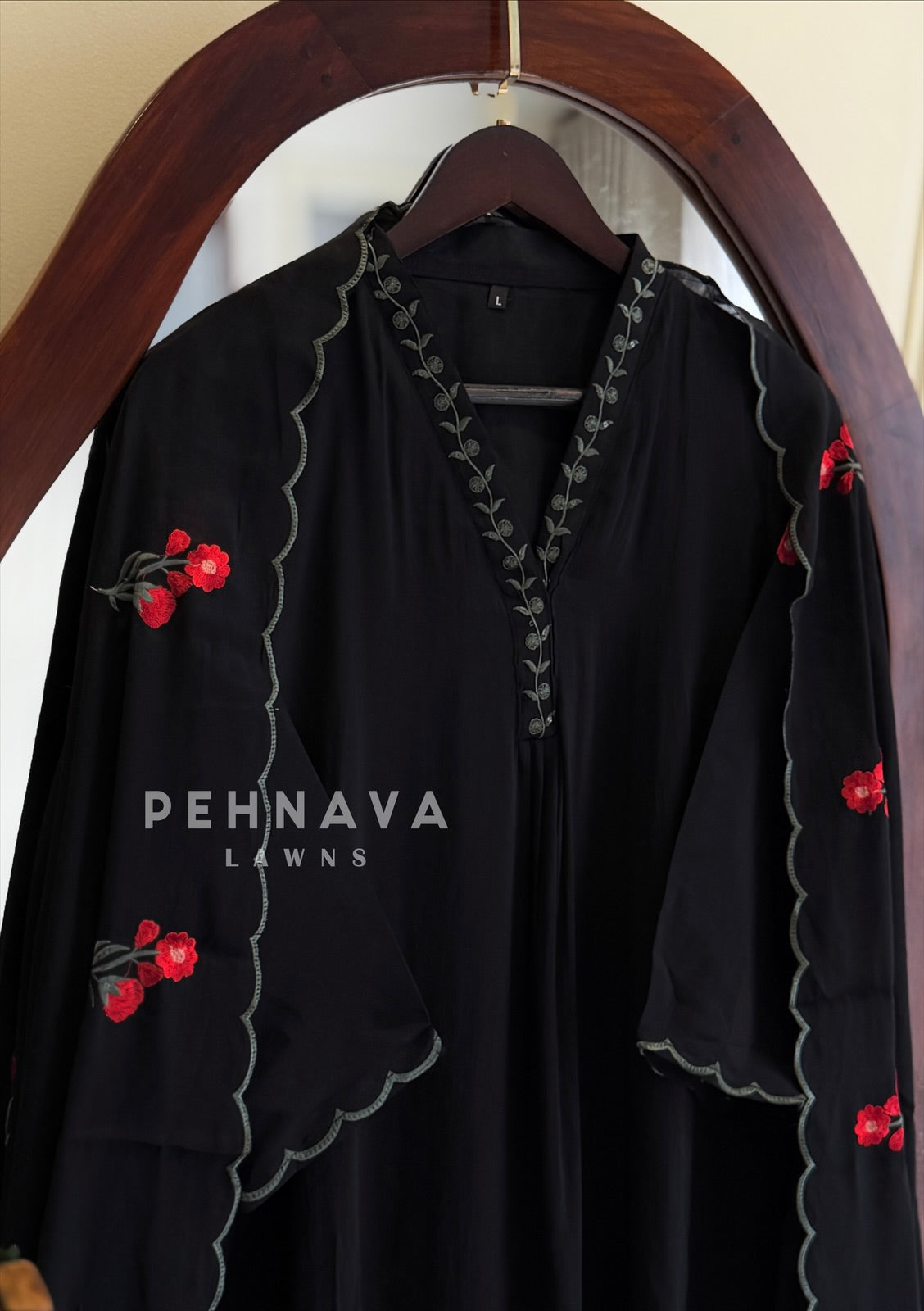 Floral Embroidered Suit 13136